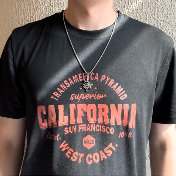 Sun Pendant Necklace for Men Women Streetwear Punk Hip Hop Unisex Style - Picture 7 of 8